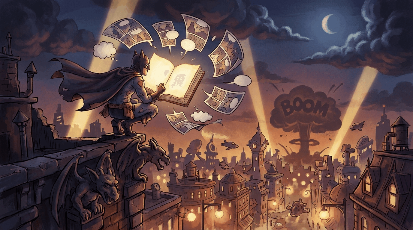 comedy comic book novel