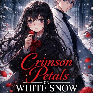 Crimson Petals On White  Snow